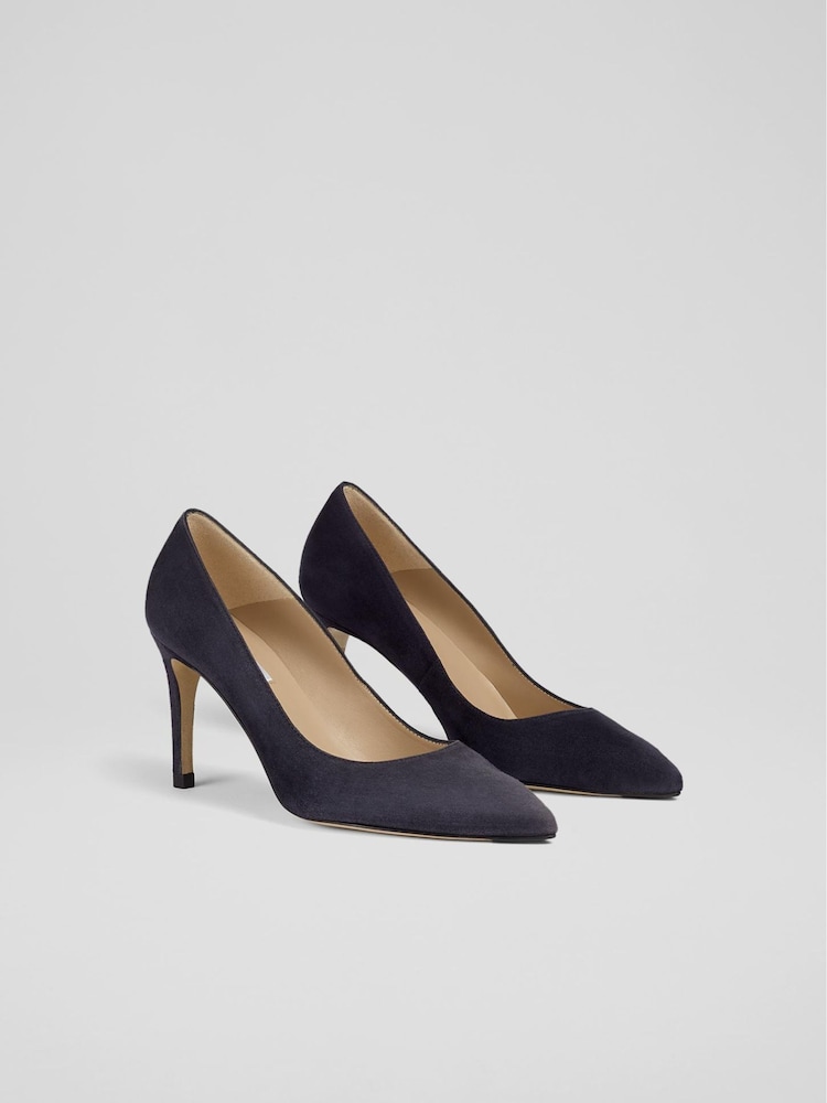 LK Bennett Floret Nappa Leather Pointed Toe Courts - صورة 2 من 2