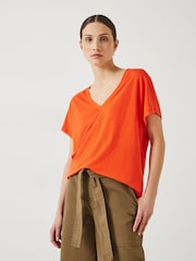 Hush Red Danny Deep V-Neck T-Shirt - Image 1 of 5