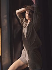 Hush Brown Margot Boxer Shorts - Image 2 of 7