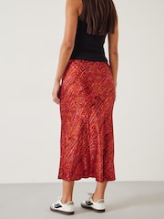 Hush Red Simone Slinky Skirt - Image 3 of 5