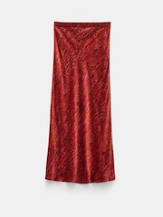 Hush Red Simone Slinky Skirt - Image 5 of 5