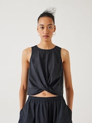Hush Black Maggie Twist Front Tank Top - Image 1 of 5