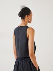 Hush Black Maggie Twist Front Tank Top - Image 2 of 5