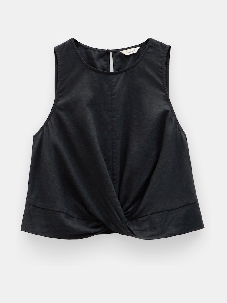 Hush Black Maggie Twist Front Tank Top - Image 5 of 5