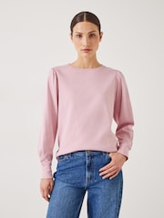 Rose - Hush Emily Manche bouffante 100% coton en jersey - Image 1 of 3