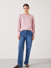 Rose - Hush Emily Manche bouffante 100% coton en jersey - Image 2 of 3