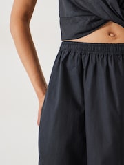 Hush Black Ishani Maxi Poplin 100% Cotton Skirt - Image 4 of 5