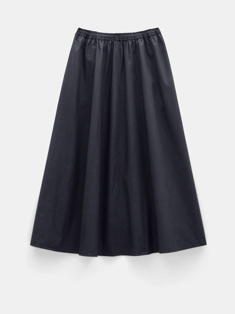 Hush Black Ishani Maxi Poplin 100% Cotton Skirt - Image 5 of 5