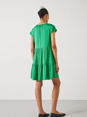 Hush Green Lily Satin Gathers Mini Dress - Image 3 of 5