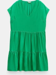Hush Green Lily Satin Gathers Mini Dress - Image 5 of 5