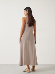 Hush Brown Lina Gingham Maxi Dress - Image 4 of 6