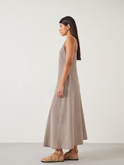 Hush Brown Lina Gingham Maxi Dress - Image 5 of 6