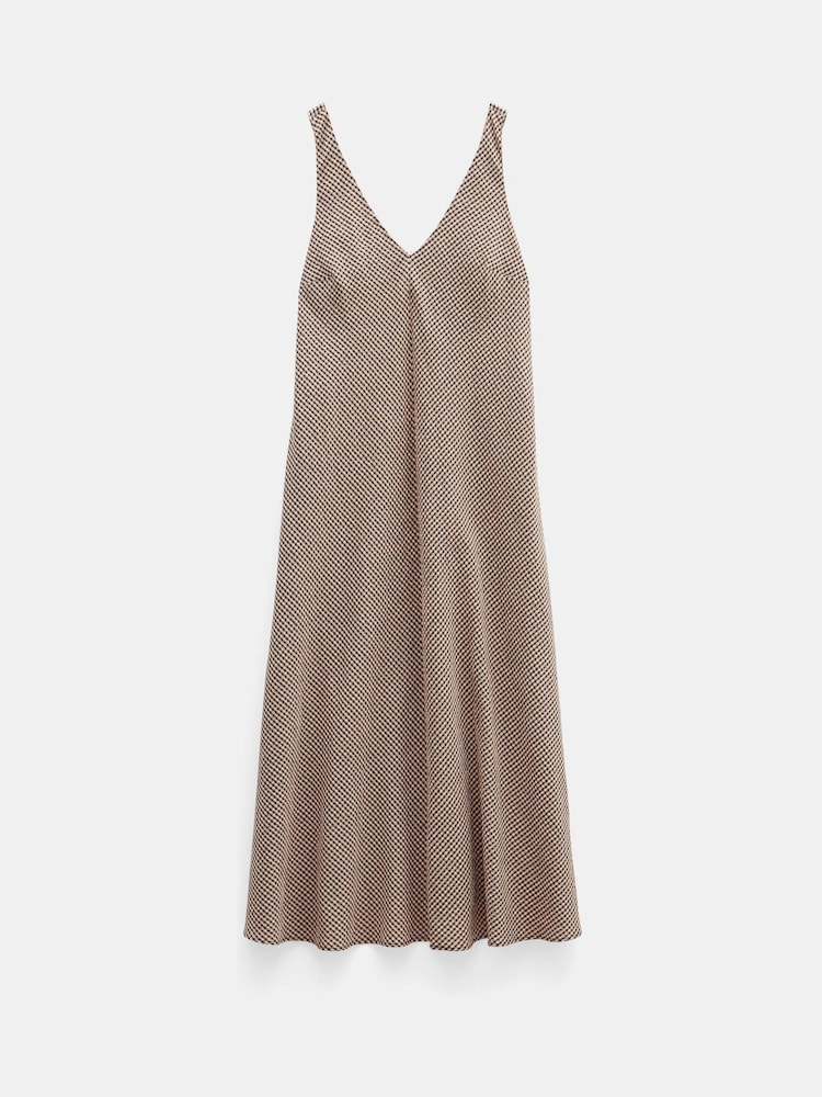Hush Brown Lina Gingham Maxi Dress - Image 6 of 6