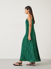 Hush Green Cassie Halter Neck Midi Dress - Image 4 of 4
