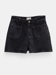 Hush Black Rowan 100% Cotton Denim Shorts - Image 5 of 5