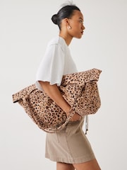 Hush Animal Printed Britney Canvas 100% Cotton Tote Bag - Image 2 of 4