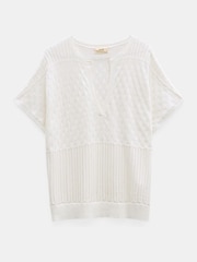 Hush Adeena Pointelle Stitch Knitted T-Shirt - Bild 5 von 5