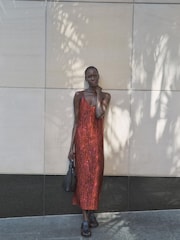 Hush Red Leanne Slip Maxi Dress - Image 1 of 6