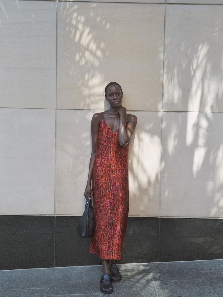 Hush Red Leanne Slip Maxi Dress - Image 1 of 6