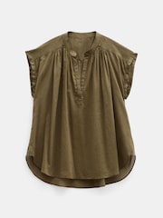 Hush Green Viola Sleeveless Cotton Blouse - Image 4 of 4