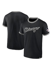 Fanatics Chicago Sox Fundamental Short Sleeve Ringer Black T-Shirt - Image 1 of 3