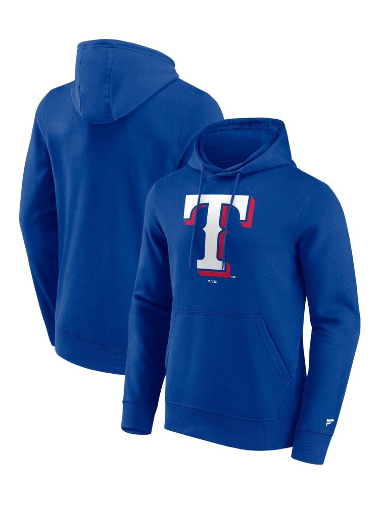 Fanatics Blue Texas Rangers Primary Logo Graphic Hoodie - Image 1 of 3