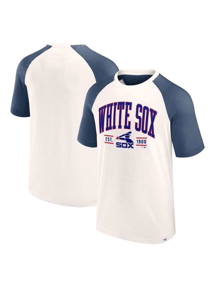 Fanatics Chicago Sox Heritage Short Sleeve Cream T-Shirt - Image 1 of 3