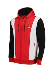 Fanatics Red AC Milan 1998 Archive Full Zip Hoodie - Image 2 of 3