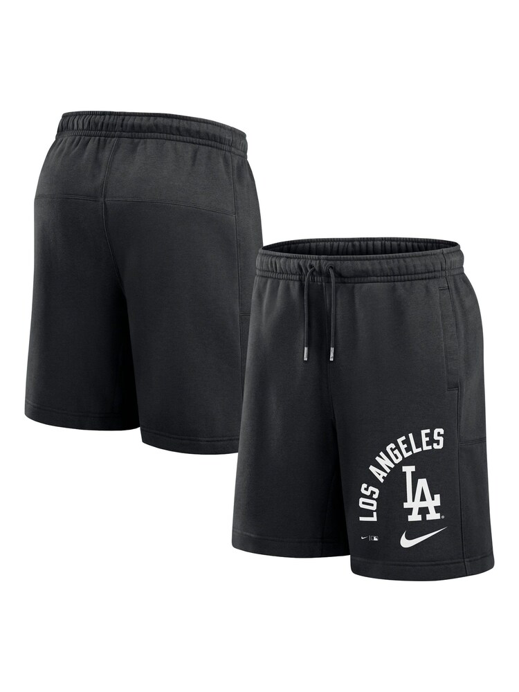 Fanatics Los Angeles Dodgers Arched Kicker Fleece Black Shorts - Image 1 of 3