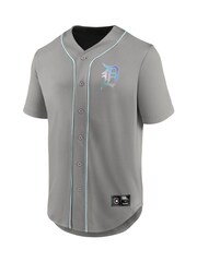 Fanatics Grey Detroit Tigers Iridescent Foundation Football Shirt - Image 2 of 3