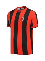 Fanatics Red 100% Cotton AC Milan 1998 Archive T-Shirt - Image 2 of 3