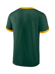 Fanatics Green Oakland Athletics Fundamental Short Sleeve Ringer T-Shirt - Image 2 of 3