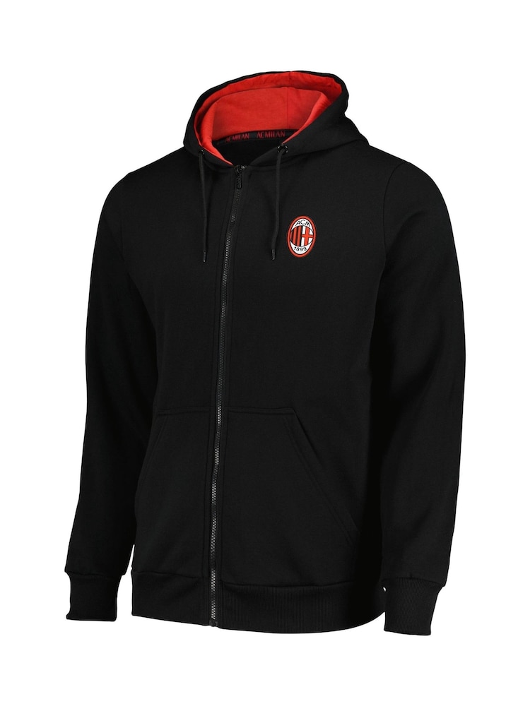 Fanatics AC Milan Core Full Zip Black Hoodie - Image 3 of 3
