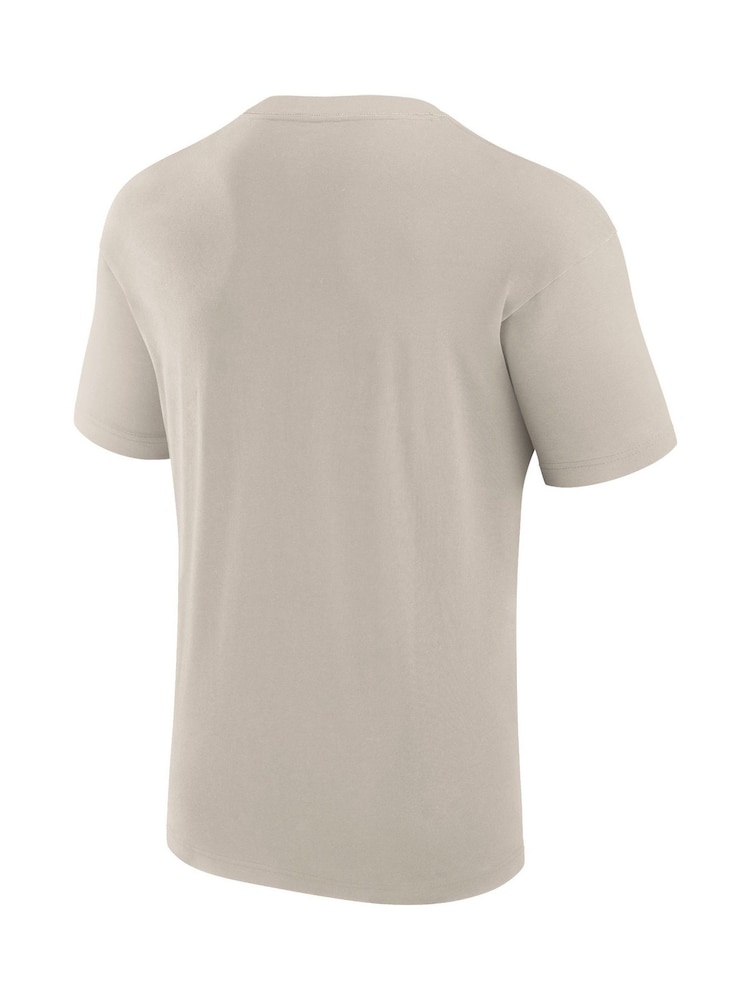 Fanatics Grey 100% Cotton Los Angeles Dodgers Clubhouse Rebel Short Sleeve Crew T-Shirt - Image 2 of 3
