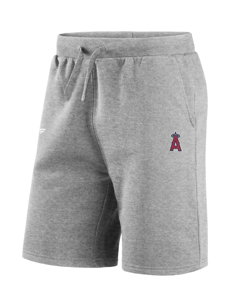 Fanatics Grey Los Angels Of Anaheim Primary Logo Graphic Fleece Shorts - Image 3 of 3