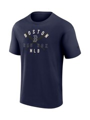 Fanatics Blue Boston Sox Clubhouse Rebel Short Sleeve 100% Cotton Crew T-Shirt - Image 3 of 3