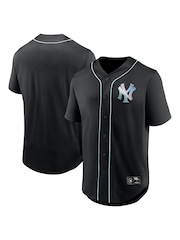Fanatics New York Yankees Iridescent Foundation Black Football Shirt - Image 1 of 3