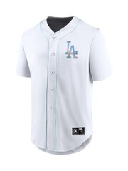 Fanatics Los Angeles Dodgers Iridescent Foundation White Football Shirt - Image 3 of 3