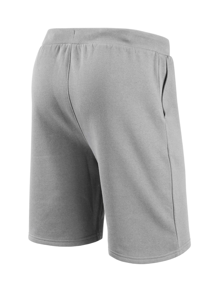 Fanatics Grey Buffalo Bills Primary Logo Graphic Fleece Shorts - Image 2 of 3