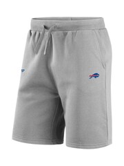 Fanatics Grey Buffalo Bills Primary Logo Graphic Fleece Shorts - Image 3 of 3