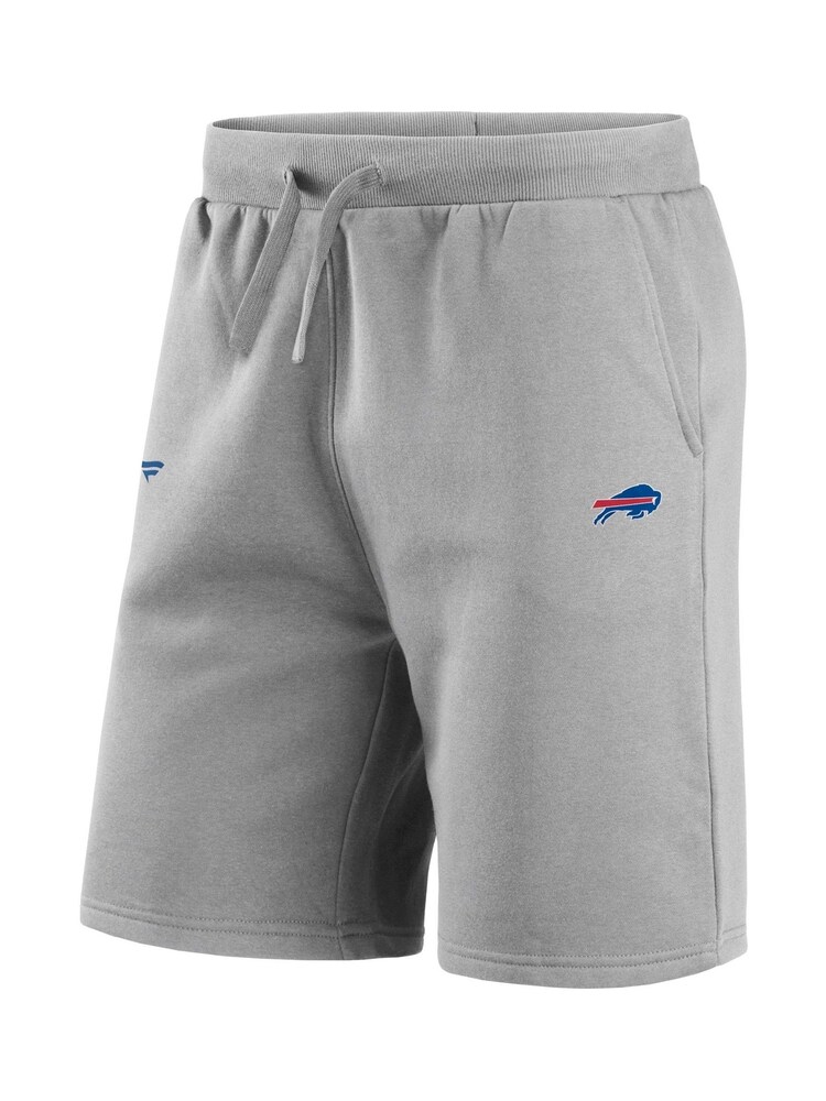 Fanatics Grey Buffalo Bills Primary Logo Graphic Fleece Shorts - Image 3 of 3