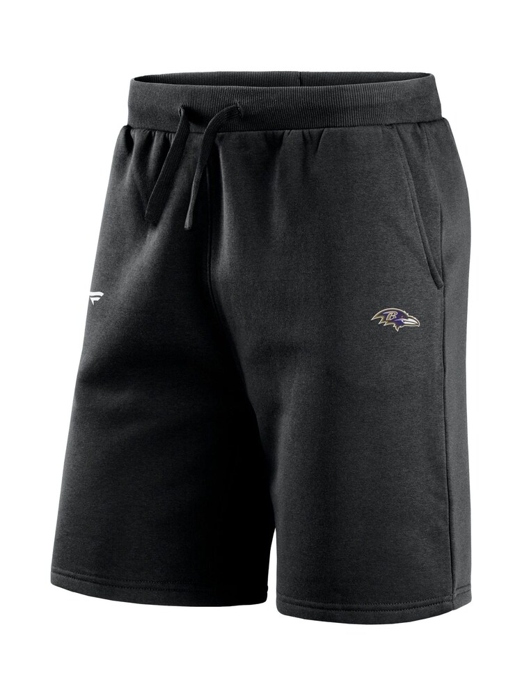 Fanatics Baltimore Ravens Primary Logo Graphic Fleece Black Shorts - Image 3 of 3 Fanatics Baltimore Ravens Primary Logo Graphic Fleece Black Shorts - Image 3 of 3