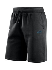 Fanatics Carolina Panthers Primary Logo Graphic Fleece Black Shorts - Image 3 of 3