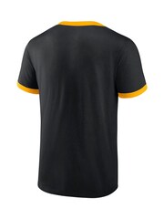Fanatics Pittsburgh Pirates Fundamental Short Sleeve Ringer Black T-Shirt - Image 2 of 3