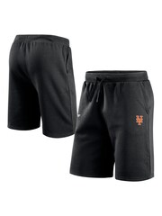 Fanatics New York Mets Primary Logo Graphic Fleece Black Shorts - Image 1 of 3