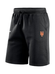 Fanatics New York Mets Primary Logo Graphic Fleece Black Shorts - Image 3 of 3