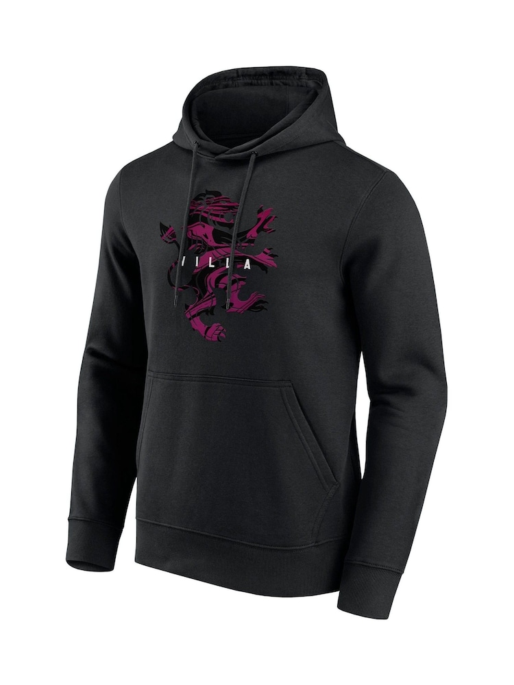 Fanatics Aston Villa Graphic Black Hoodie - Image 3 of 3 Fanatics Aston Villa Graphic Black Hoodie - Image 3 of 3