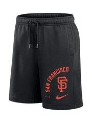 Fanatics San Francisco Giants Arched Kicker Fleece Black Shorts - Image 3 of 3