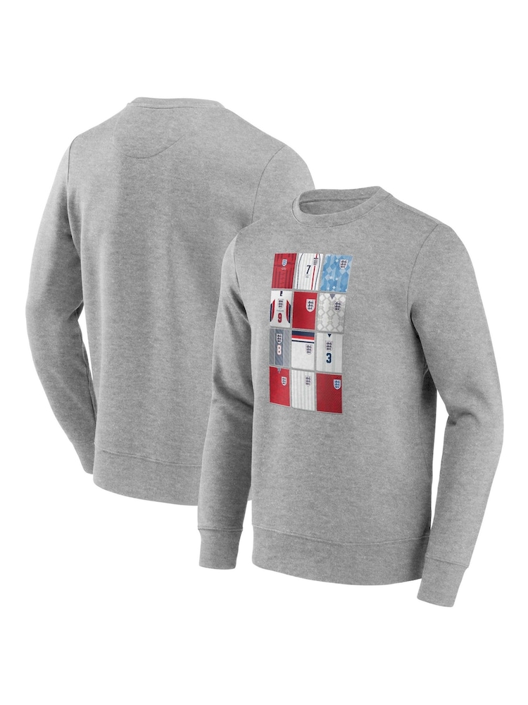 Fanatics Grey England History of Kits Sweatshirt - Image 1 of 3