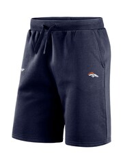 Fanatics Blue Denver Broncos Primary Logo Graphic Fleece Shorts - Image 3 of 3